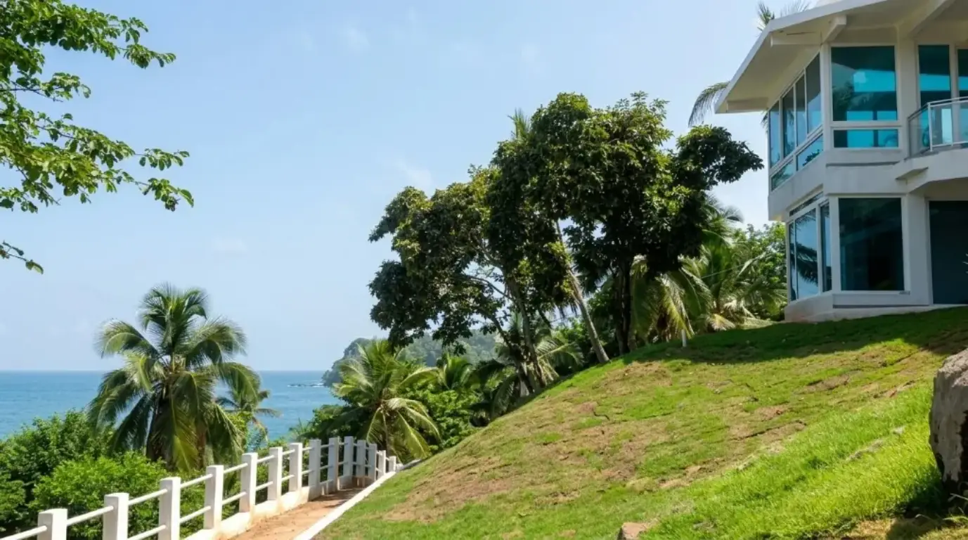 Panorámica hacia el océano — Isla Grande, Colón