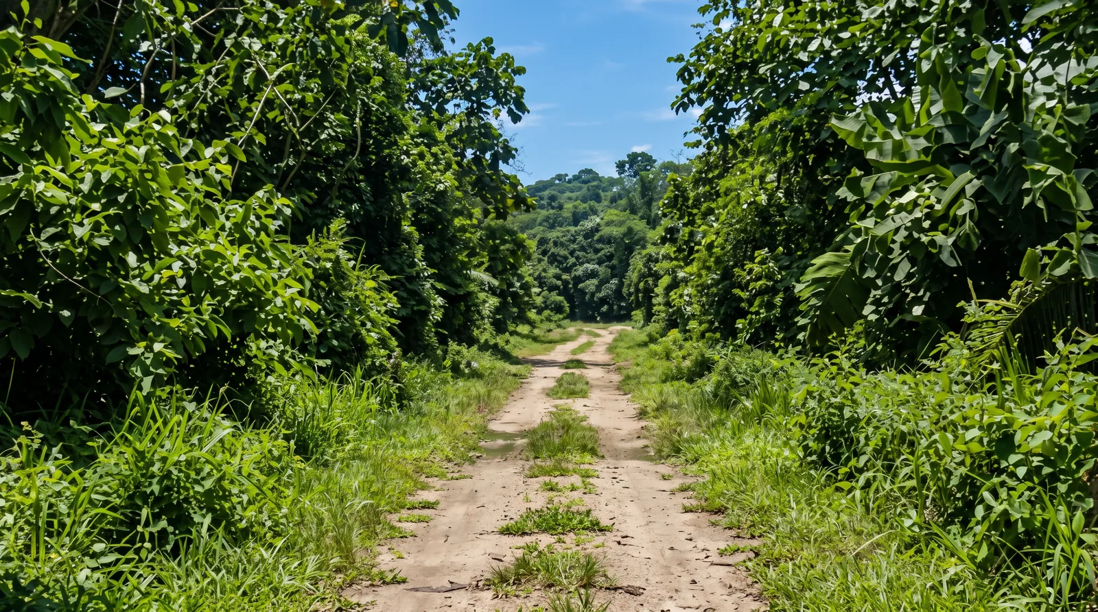 Camino secundario de la finca en Pacora