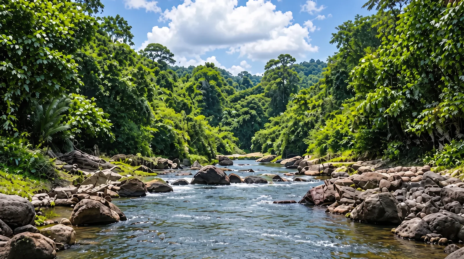 Río Chico junto a la finca