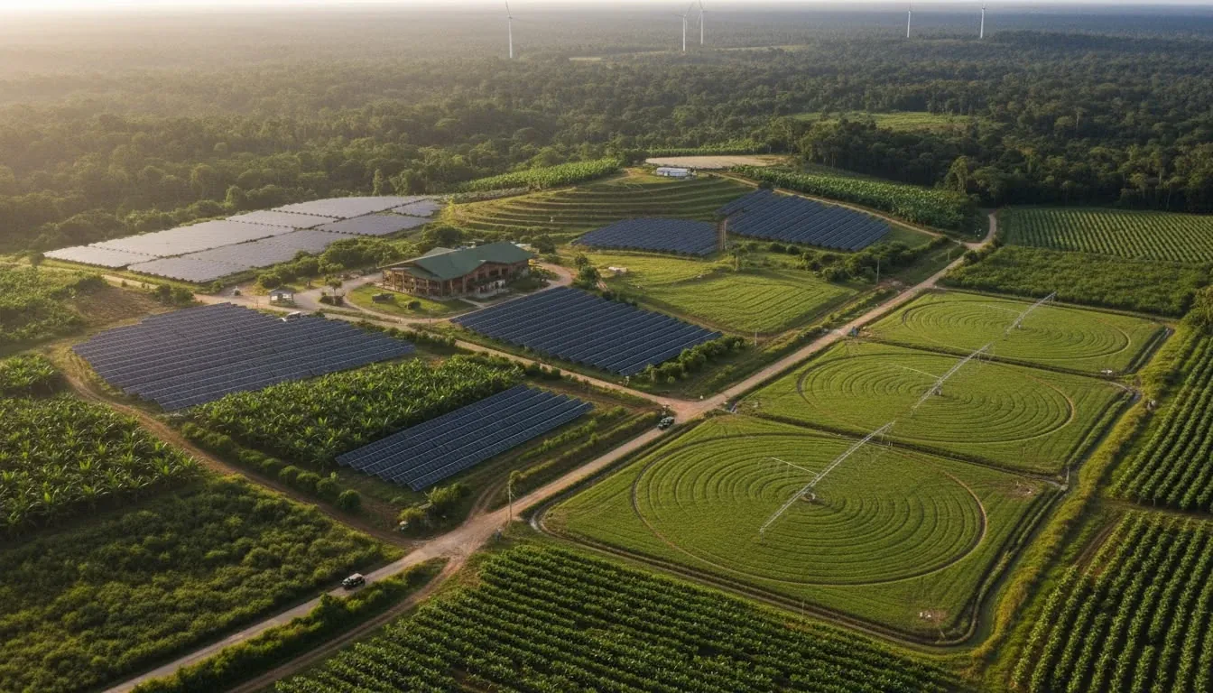 Crops and energy on agricultural farms in Panama