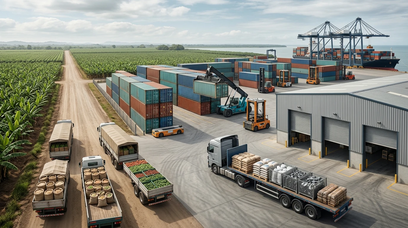 Materia prima agrícola e industrial para transformar en Panamá