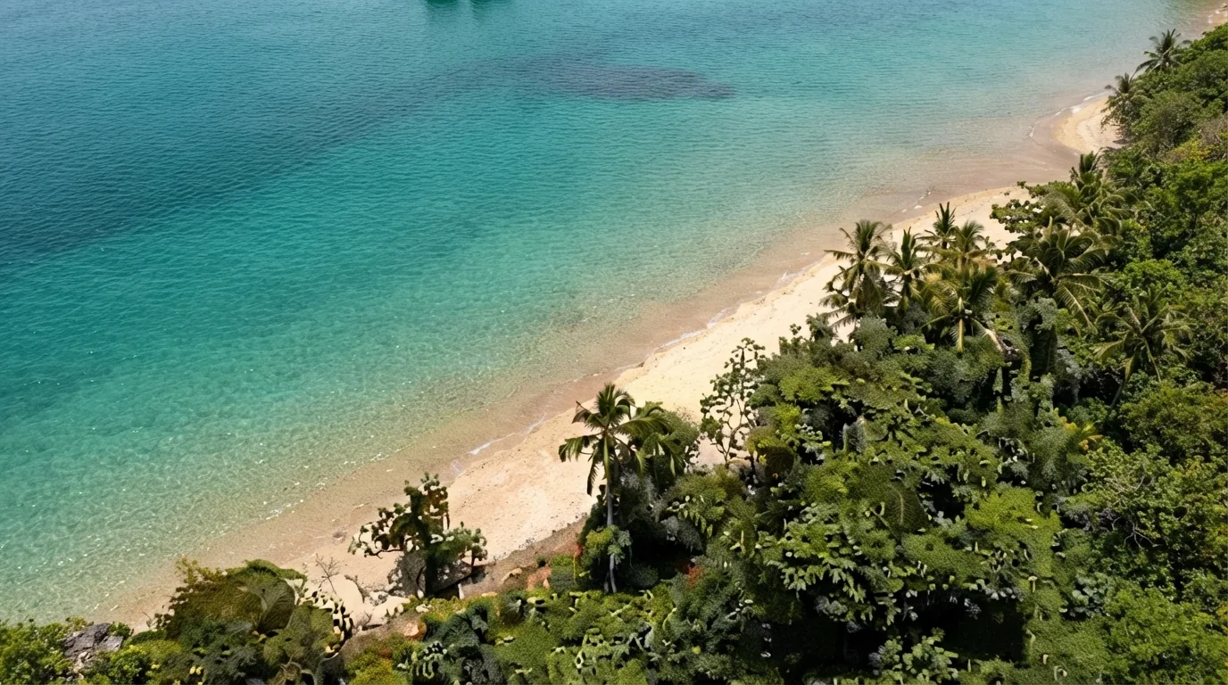 Vista aérea de Isla de Adentro — Archipiélago de las Perlas